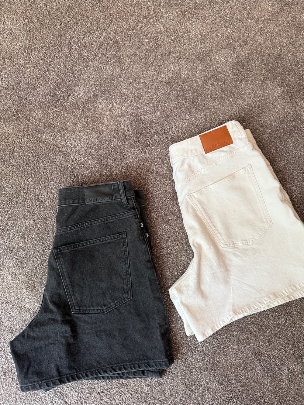 Everlane Women’s Black and White Denim Jeans - Classic Casual Style BUNDLE